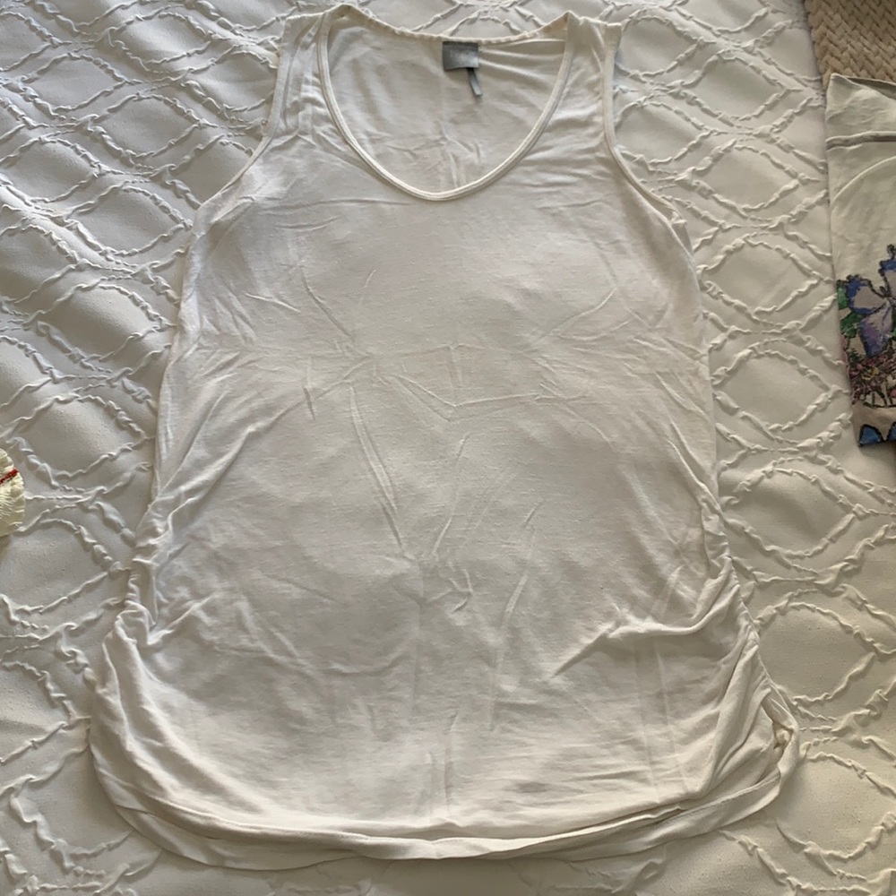 Bobi cinched white tank size small